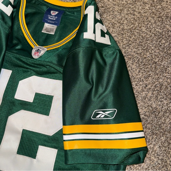 Reebok on Field Women M Football Sewn Jersey Green Bay Packers Aaron Rodgers - Picture 12 of 12